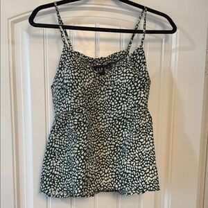 GAP Women's Camisole in Green and White Print